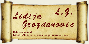 Lidija Grozdanović vizit kartica